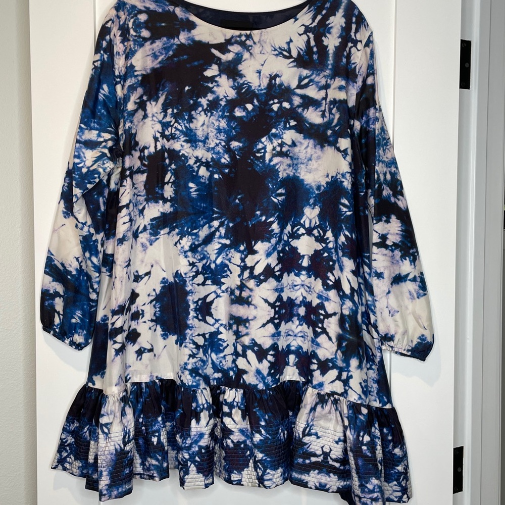 Cynthia Rowley Exaggerated Flounce Dress Space Dye
